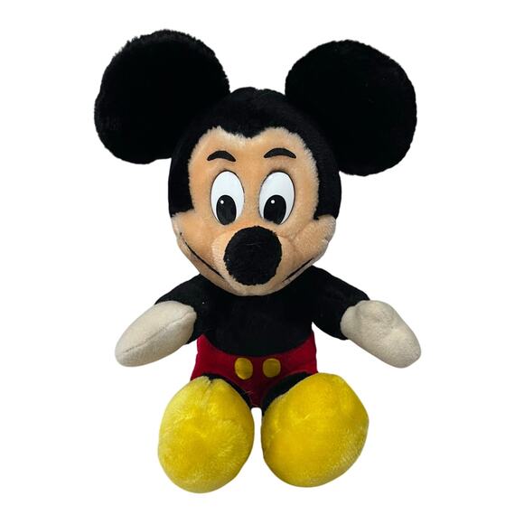 Vintage 1980's Mickey Mouse 11" Disneyland Walt Disney World Classic Plush - Picture 1 of 6